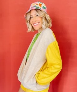 Grön Kulle Lu Jacket (checkered) - Lemon Biscuit