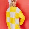 Grön Kulle Lu Jacket (checkered) - Lemon Biscuit