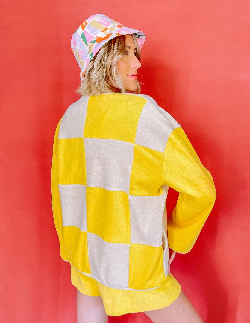 Grön Kulle Lu Jacket (checkered) - Lemon Biscuit 1 Grön Kulle Lu Jacket (checkered) - Lemon Biscuit