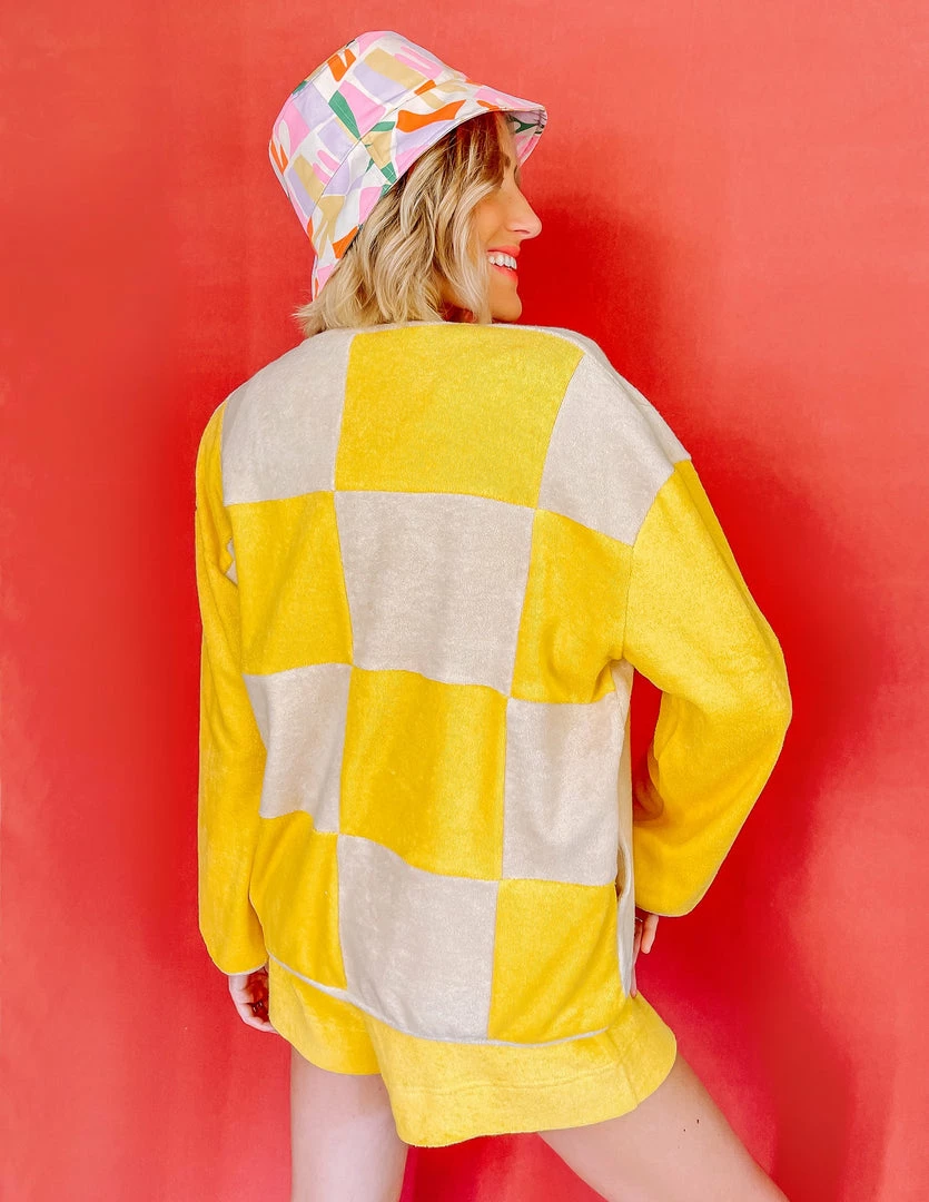 Grön Kulle Lu Jacket (checkered) - Lemon Biscuit 3 Grön Kulle Lu Jacket (checkered) - Lemon Biscuit