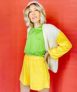 Grön Kulle Gina Shorts - Lemon