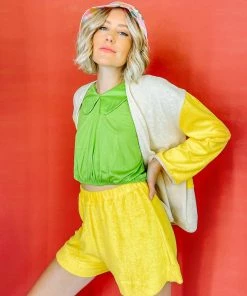 Grön Kulle Gina Shorts - Lemon