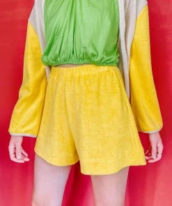 Grön Kulle Gina Shorts - Lemon