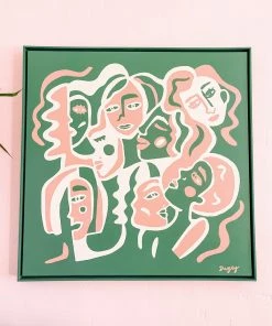 Dani Nagel House Party Original Acrylic Painting DAZEY DEN