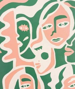 Dani Nagel House Party Original Acrylic Painting DAZEY DEN