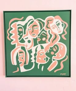 Dani Nagel House Party Original Acrylic Painting DAZEY DEN