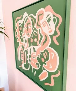 Dani Nagel House Party Original Acrylic Painting DAZEY DEN