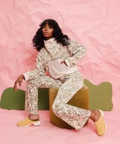 Dazey LA Velvet Flare Track Suit Pant - Reflect