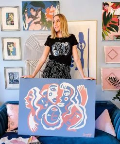 Dani Nagel Togetherness Original Acrylic Painting