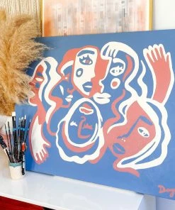 Dani Nagel Togetherness Original Acrylic Painting