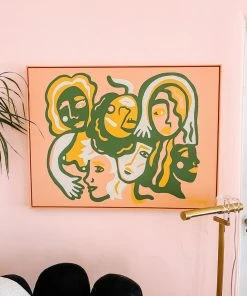 Dani Nagel DAZEY DEN Hangs Original Acrylic Painting