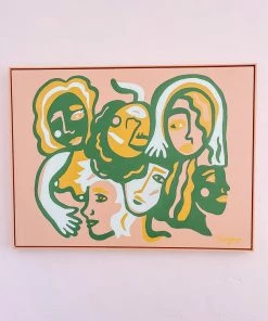 Dani Nagel DAZEY DEN Hangs Original Acrylic Painting