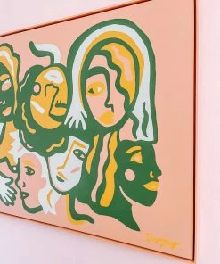 Dani Nagel DAZEY DEN Hangs Original Acrylic Painting