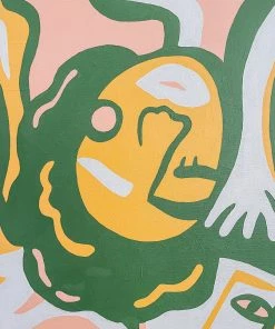 Dani Nagel DAZEY DEN Hangs Original Acrylic Painting