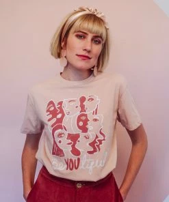 Dazey LA Be(YOU)tiful Boxy Tee - Rose