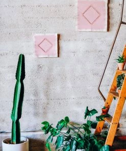 Emily Keating Snyder Pink Rose Canvas Threaded Artwork DAZEY LADY SHOP