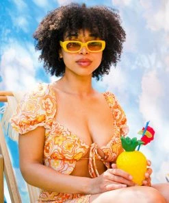 Dazey LA Dazey Daisy Ruffle Tie Top