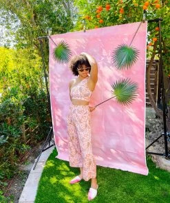 Dazey LA NEW Pink Paradise Breezy Pants