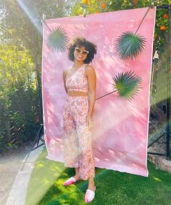 Dazey LA NEW Pink Paradise Breezy Pants