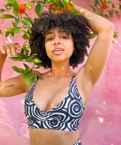 Dazey LA Tripnosis Wrap Swim/Stretch Tank