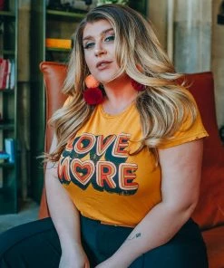 Dazey LA Love More Tee - Mustard