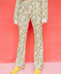 Dazey LA Velvet Flare Track Suit Pant - Reflect