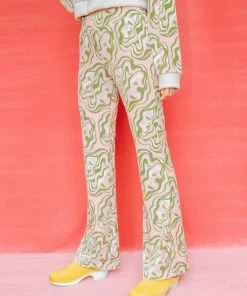 Dazey LA Velvet Flare Track Suit Pant - Reflect