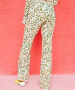 Dazey LA Velvet Flare Track Suit Pant - Reflect