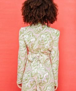 Dazey LA Reflect Disco Wrap Top