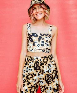 Dazey LA Fierce Florals Active Square Tank