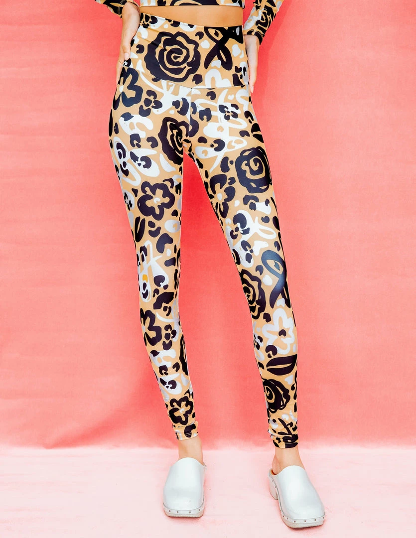 Dazey LA Fierce Florals Leggings 1 Dazey LA Fierce Florals Leggings