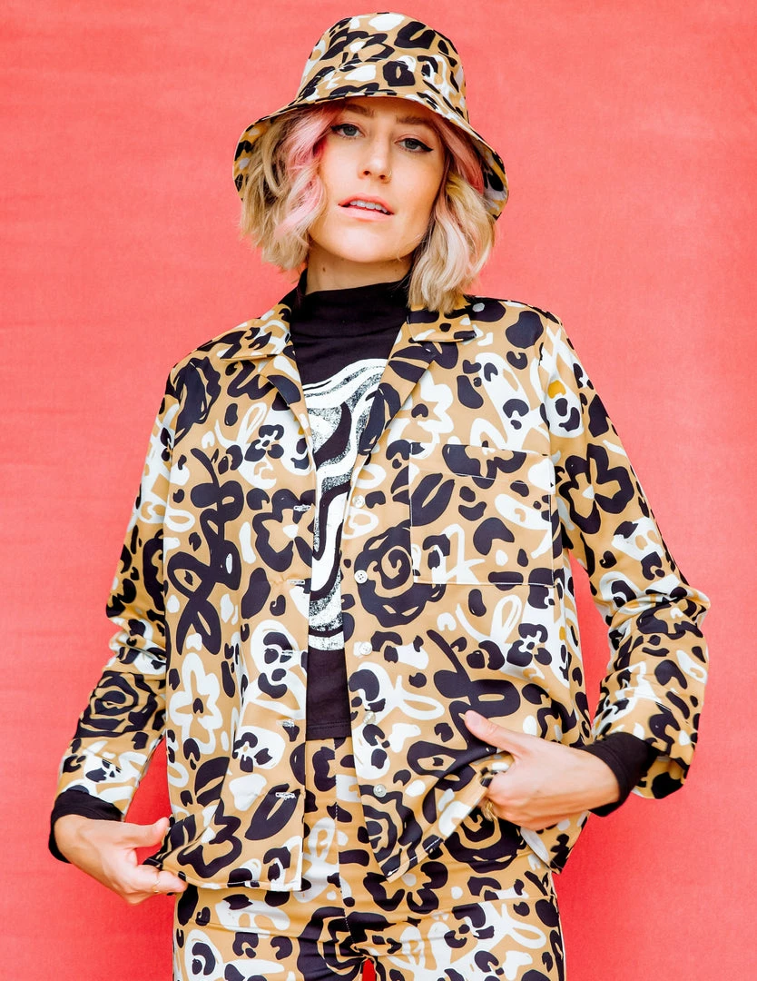 Dazey LA Fierce Floral Baggy Button Up 5 Dazey LA Fierce Floral Baggy Button Up