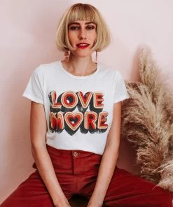 Dazey LA Love More Tee - White