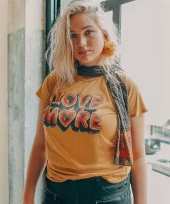 Dazey LA Love More Tee - Mustard